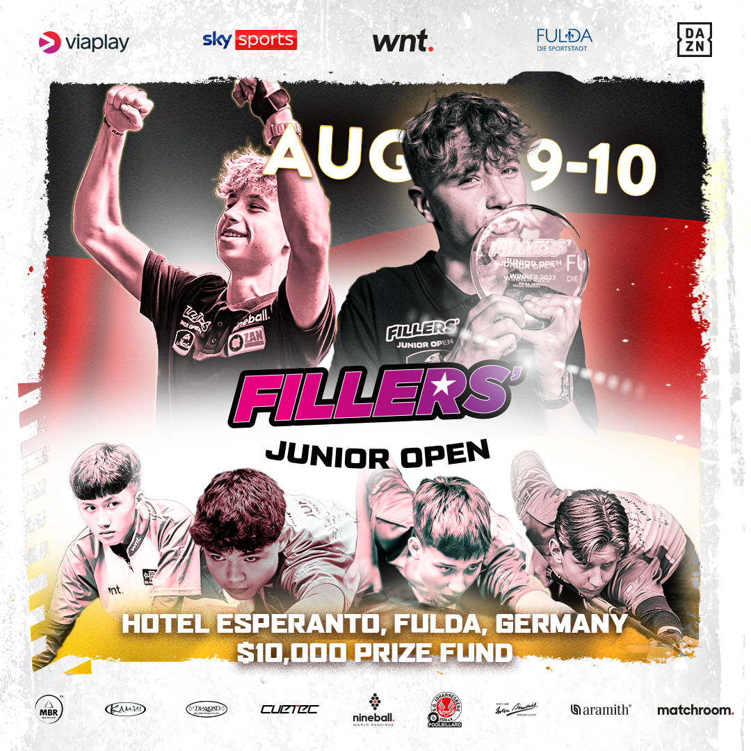 2024 Fillers' Junior Open Player Entry Matchroom Pool