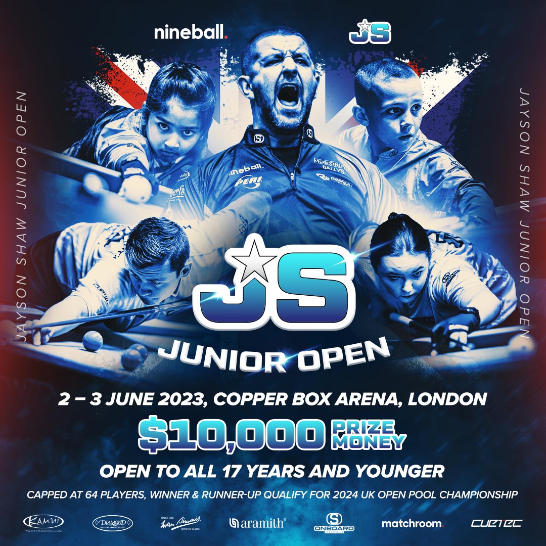 JS Junior Open Entries Open Now Matchroom Pool