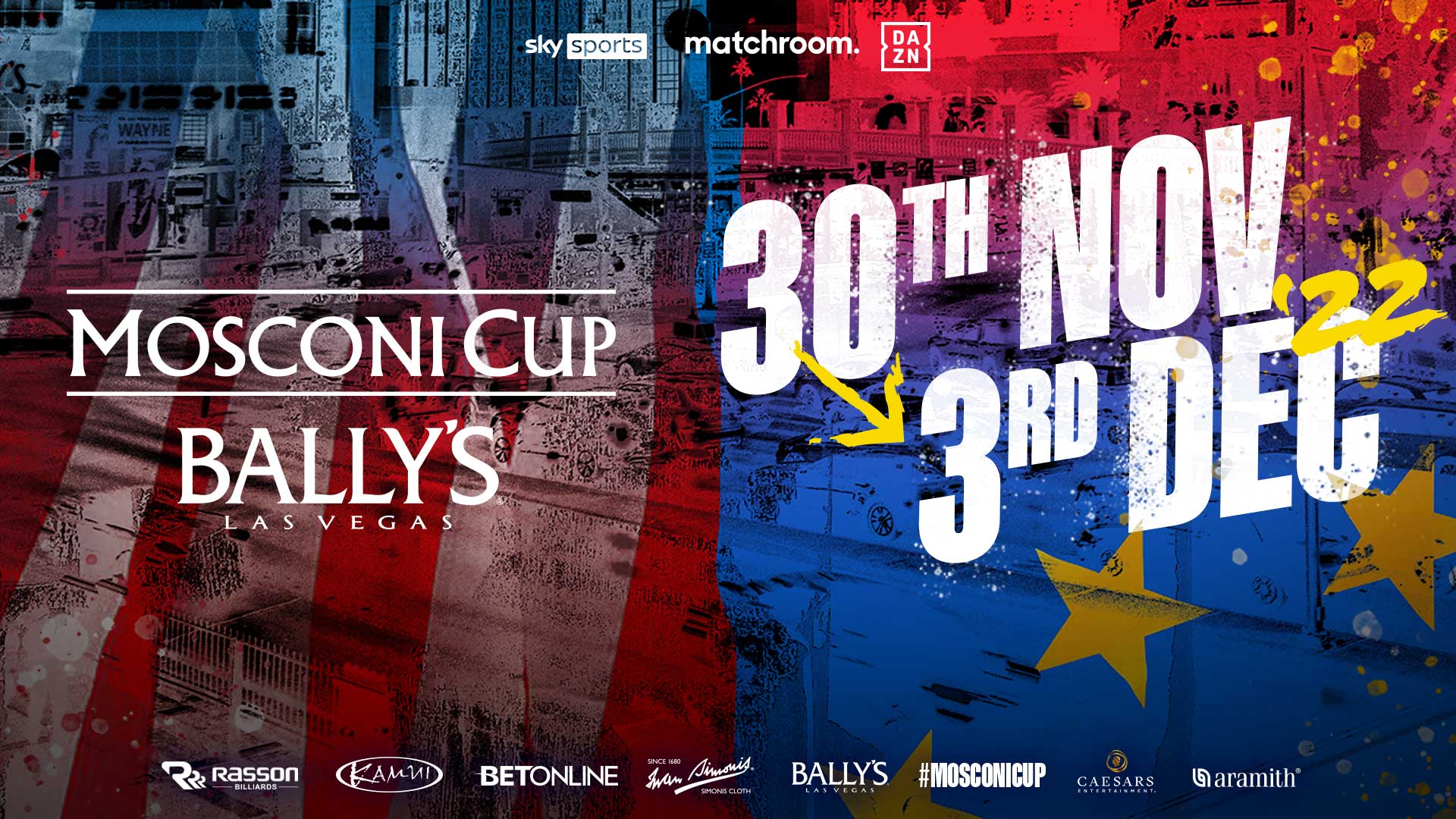 MOSCONI CUP 2022 Where to Watch, Session Times, Team News, Betting